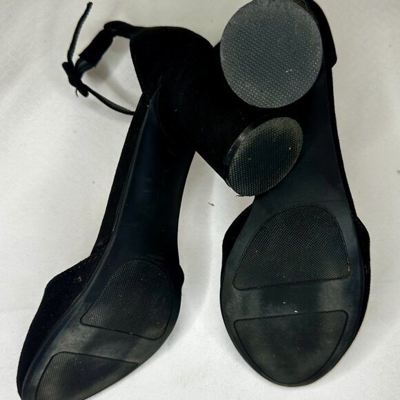 LC Lauren Conrad Memory Foam Women's High Heel Shoes-Black -SZ 9-AC075 - Picture 4 of 6